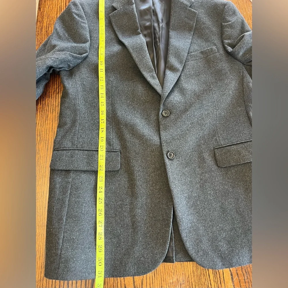 Tommy Hilfiger Mens Sport Coat Jacket Wool Silk Cashmere Blend Size 42R Office